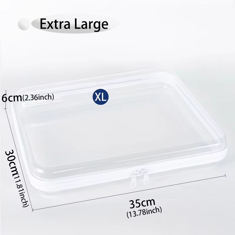 1Pc Home Organize Box Transparent Cosmetics Storage Bag Baby Toy Organize Box Waterproof Cosmetic Bag Children'S Toy Storage Box