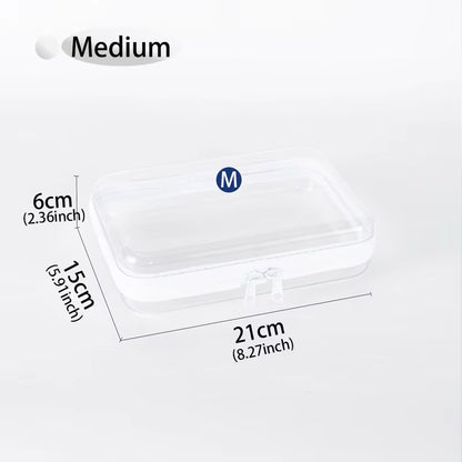 1Pc Home Organize Box Transparent Cosmetics Storage Bag Baby Toy Organize Box Waterproof Cosmetic Bag Children'S Toy Storage Box