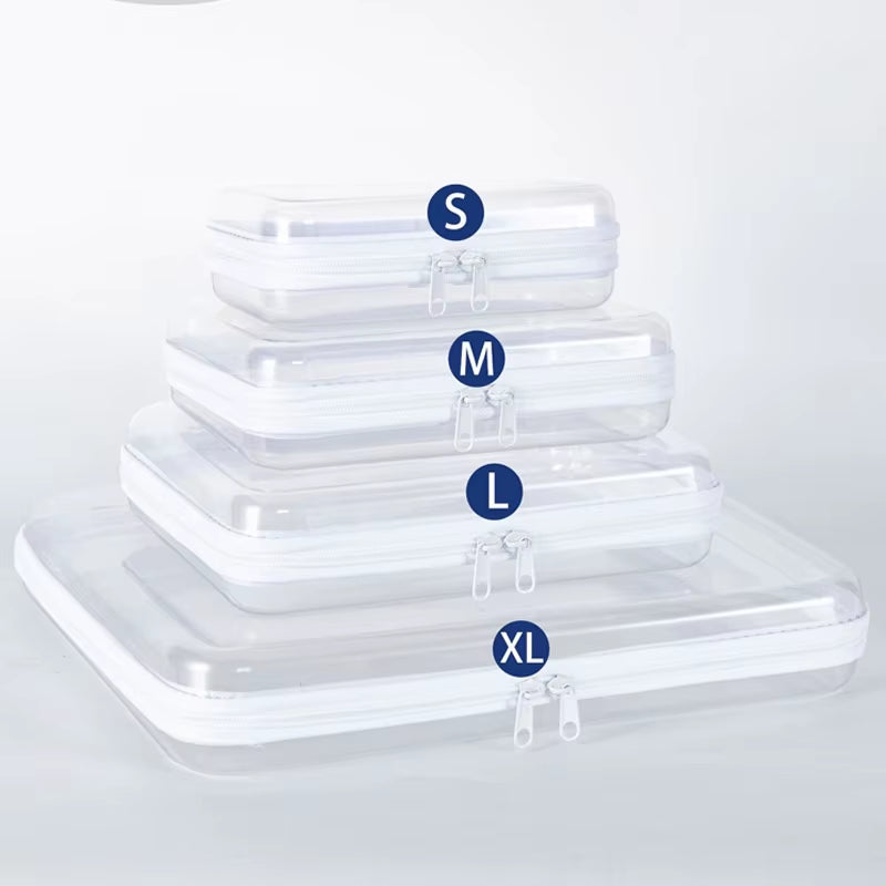 1Pc Home Organize Box Transparent Cosmetics Storage Bag Baby Toy Organize Box Waterproof Cosmetic Bag Children'S Toy Storage Box