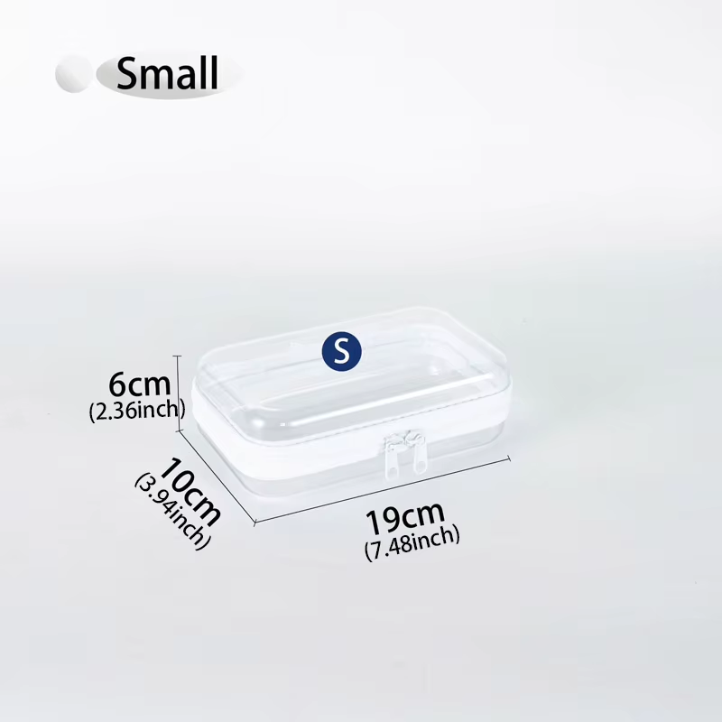 1Pc Home Organize Box Transparent Cosmetics Storage Bag Baby Toy Organize Box Waterproof Cosmetic Bag Children'S Toy Storage Box