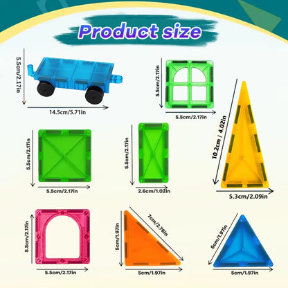 5.5Cm Magnetic Building Blocks Magnetic Force Plate Children'S Toys, Creative Architect Toys, Handheld Children'S Gifts