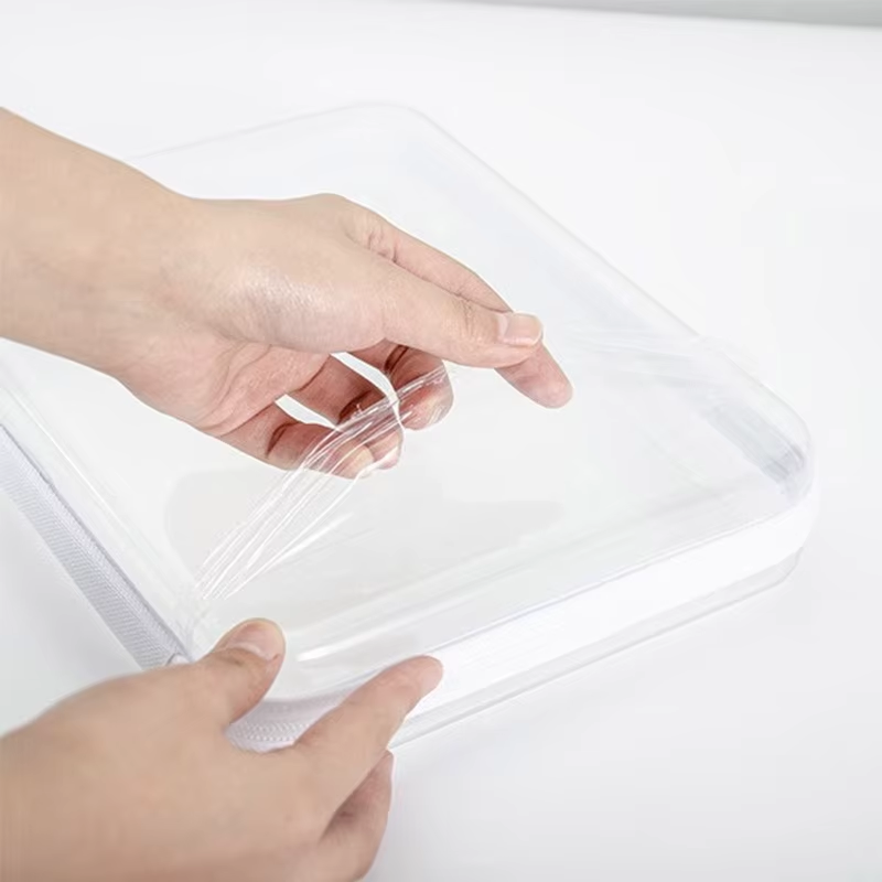 1Pc Home Organize Box Transparent Cosmetics Storage Bag Baby Toy Organize Box Waterproof Cosmetic Bag Children'S Toy Storage Box