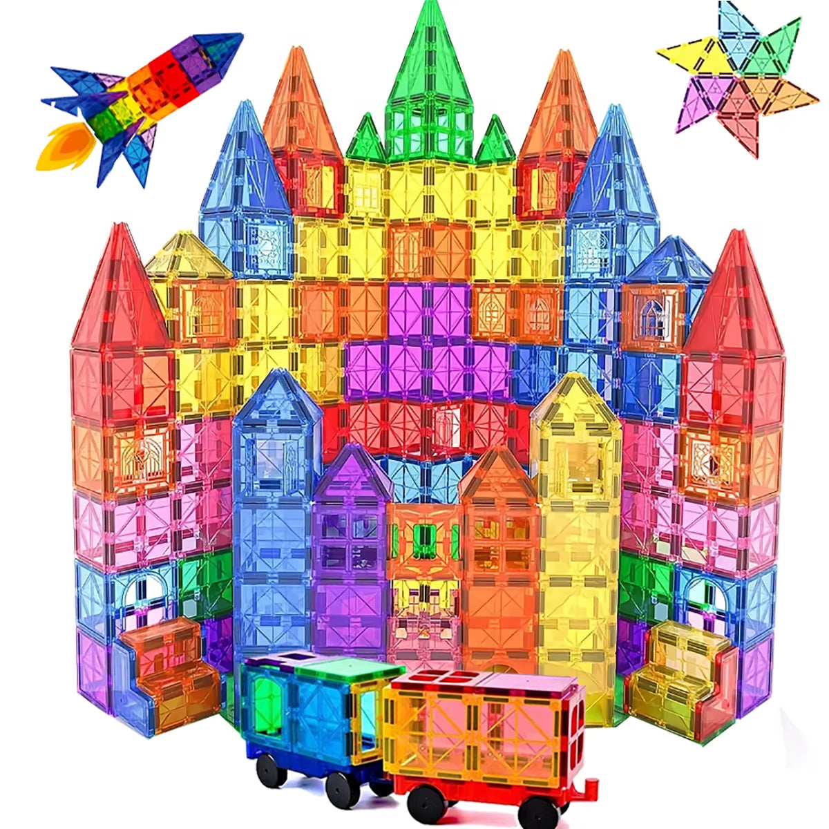 5.5Cm Magnetic Building Blocks Magnetic Force Plate Children'S Toys, Creative Architect Toys, Handheld Children'S Gifts