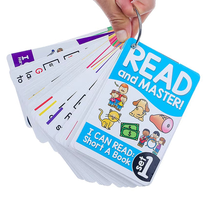 1Pcs Montessori English Phonics Learning Cards Kindergarten Educational Toys for Children Teacher Teaching Aid Flashcards
