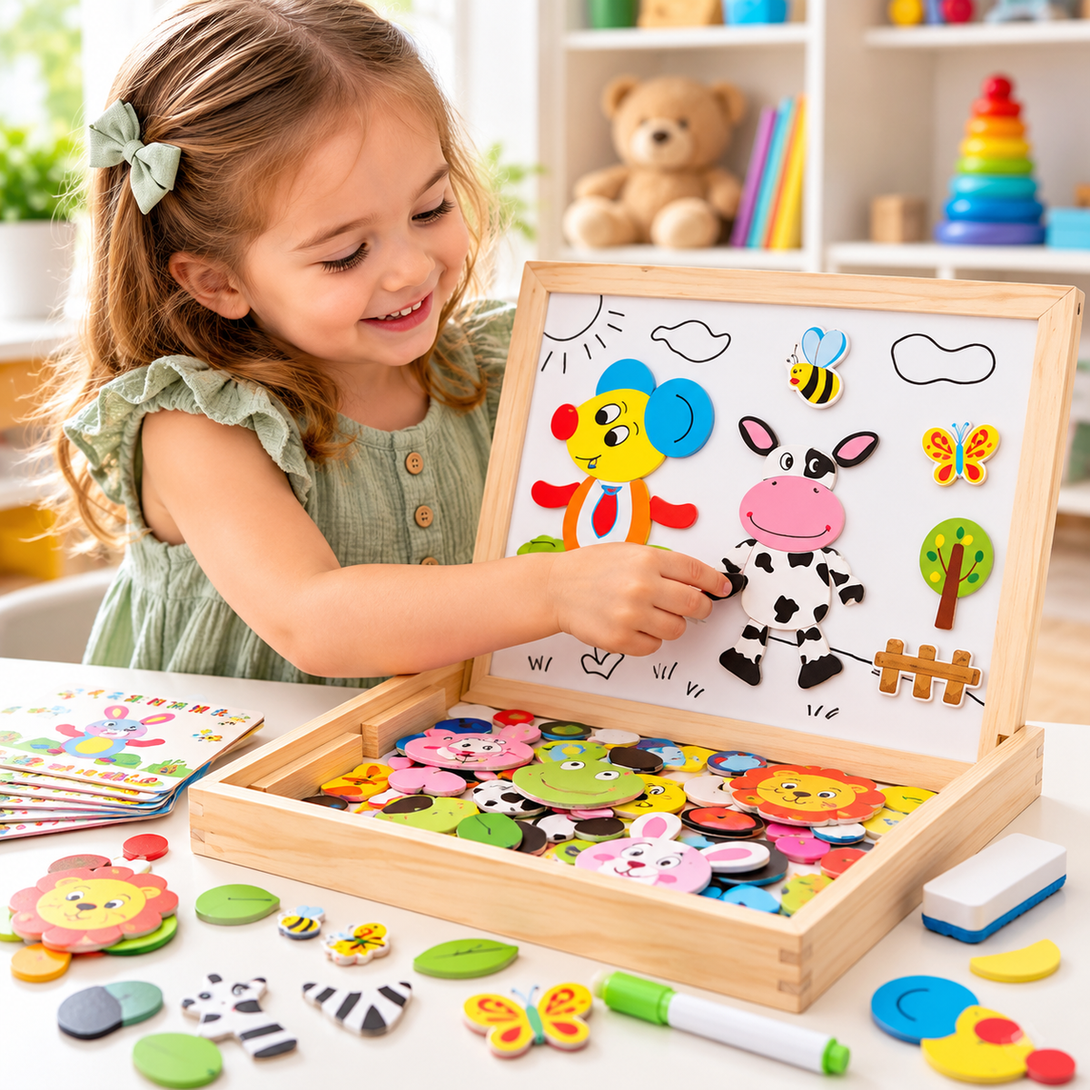 Wooden Magnetic Drawing Board
