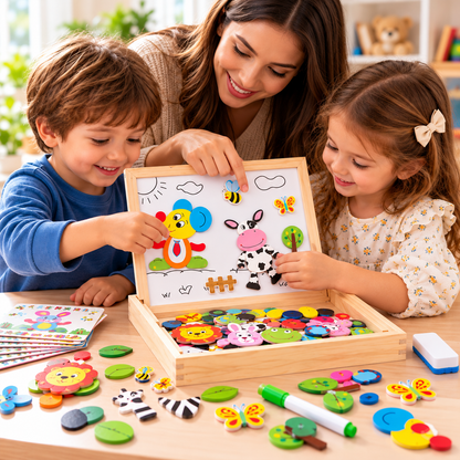 Wooden Magnetic Drawing Board
