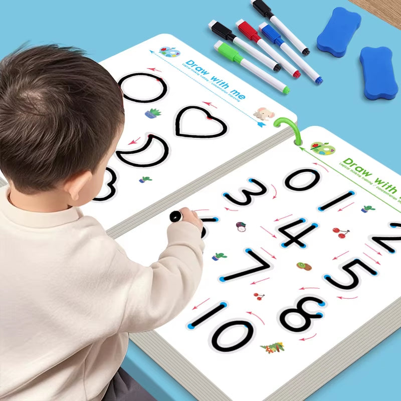 Kids Reusable Tracing Workbook