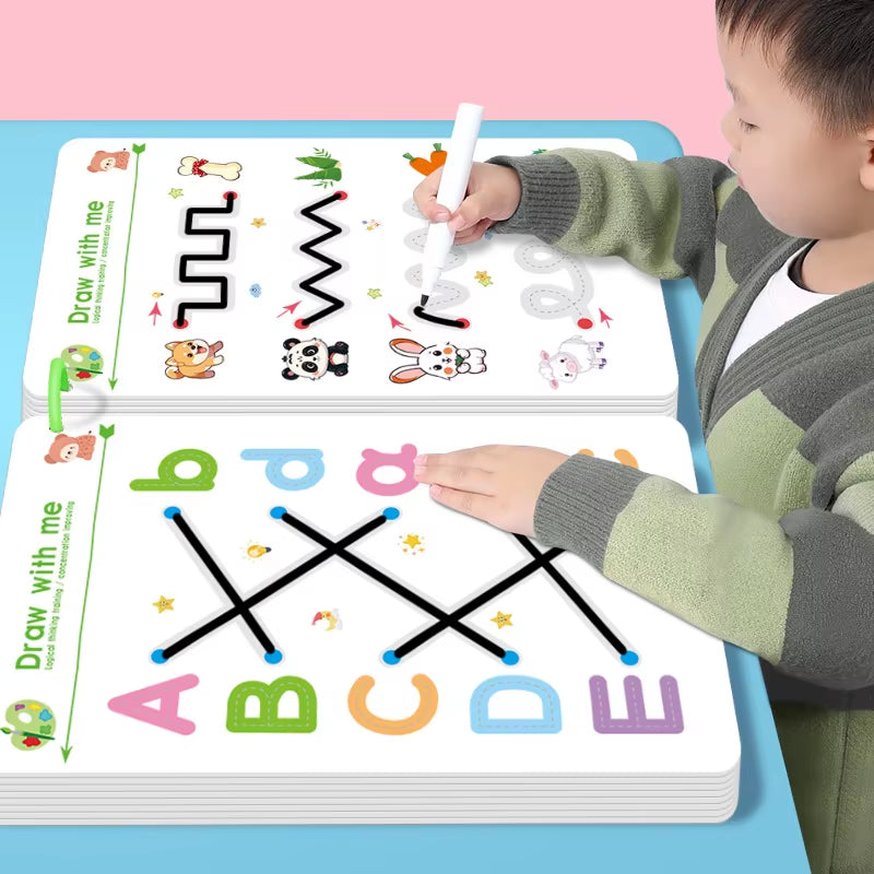Kids Reusable Tracing Workbook