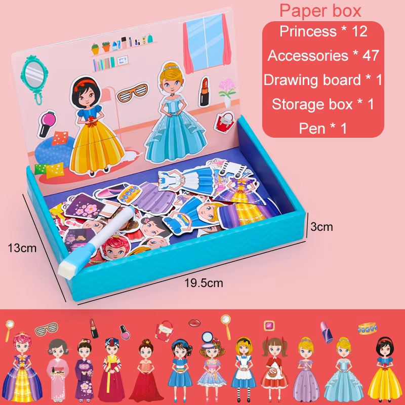 Multifunction Animal Puzzle Paper School Teaching Incentive Supplies Rewards Writing Magnetic Drawing Board Blackboard TMZ